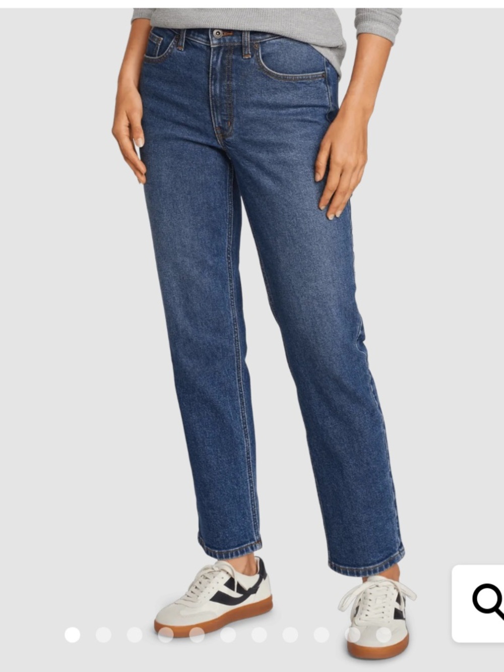 Eddie Bauer authentic Voyager the perfect straight, high-rise blue jeans NEW NWT